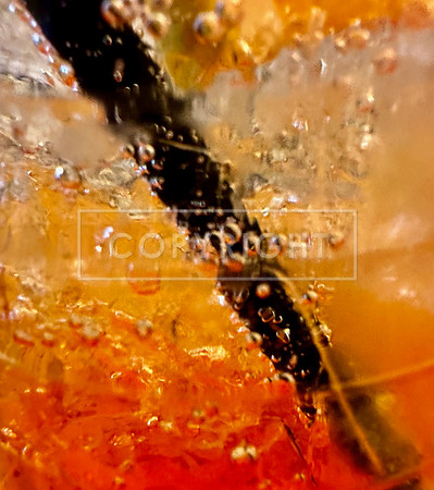 Orange Drink Straw