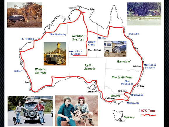 1975 journey around Australia