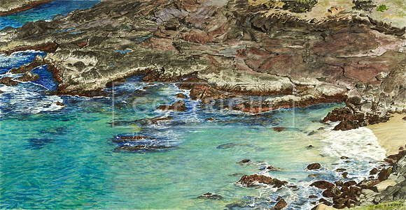 Rocky Cove Below Moreton Light