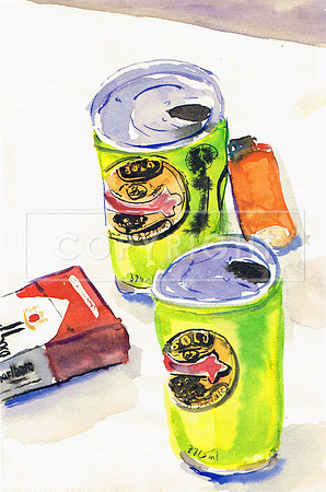 Uluru Motel Still Life (with Solo cans)