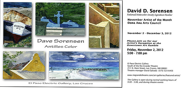 Invitation to 2012 Solo Exhibition in Las Cruces, NM