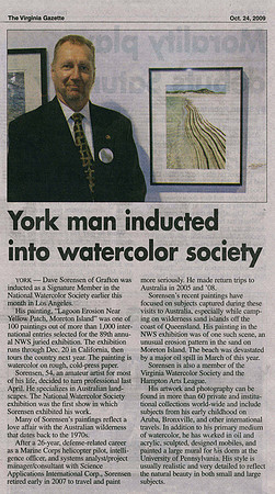 Virginia Gazette Article on NWS Induction
