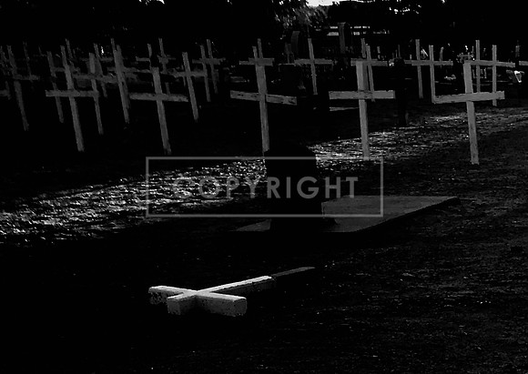 Glowing Cross at Nightfall