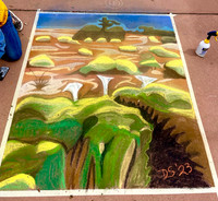Morning in the Arroyo (Chalk-the-Walk)