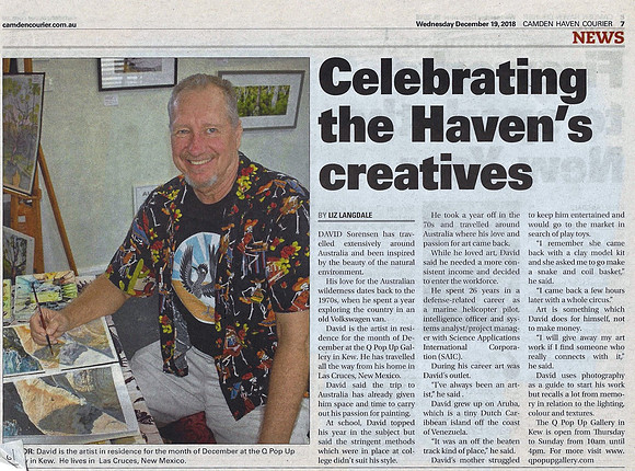 Camden Haven Courier article