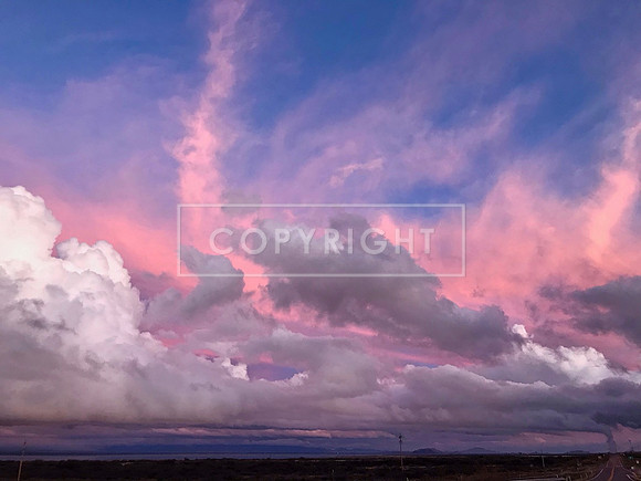 Mauve Sunset Sky