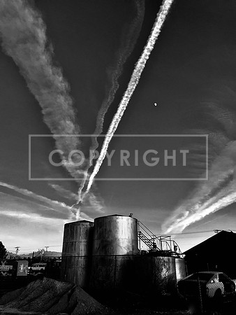 Railyard Tanks at Dusk